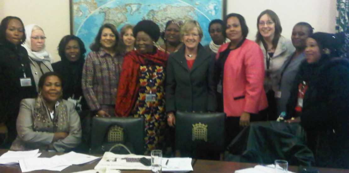 Valerie with MPs at the gender and politics roundtable discussion
