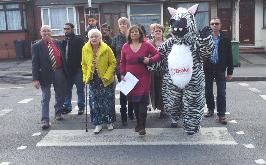 Valerie with Zak the Zebra and Campaigners