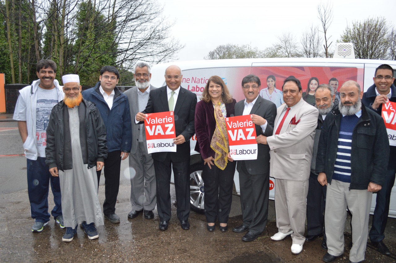 Labour Party BAME bus visits Walsall South - Valerie Vaz MP